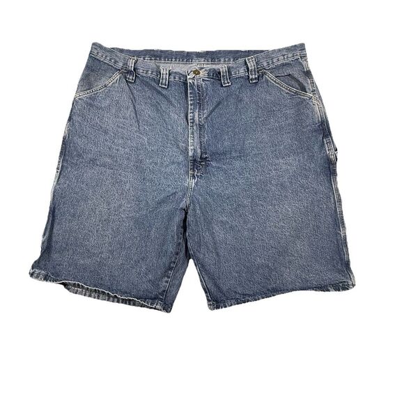 Vintage Wrangler‎ Shorts Men 44 Carpenter Dungaree Jorts Baggy Skate Y2K * - Picture 1 of 7